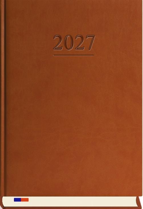 Terminarz 2027 stacjonarny brąz