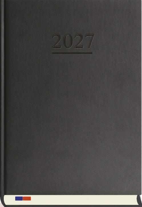 Terminarz 2027 stacjonarny czarny