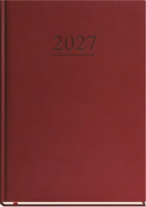 Terminarz 2027 A4 tygodniowy uniwersalny bordo