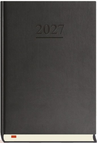 Terminarz 2027 A5 dzienny Menadżera czarny
