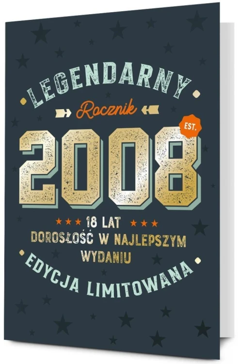 Karnet Urodziny 18
