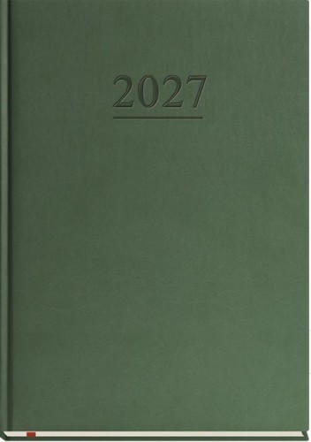 Terminarz 2027 B5 tygodniowy klasyczny zieleń
