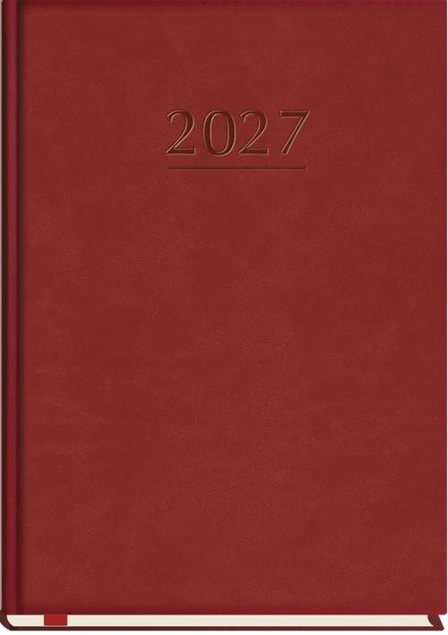 Terminarz 2027 A5 tygodniowy Popularny bordo