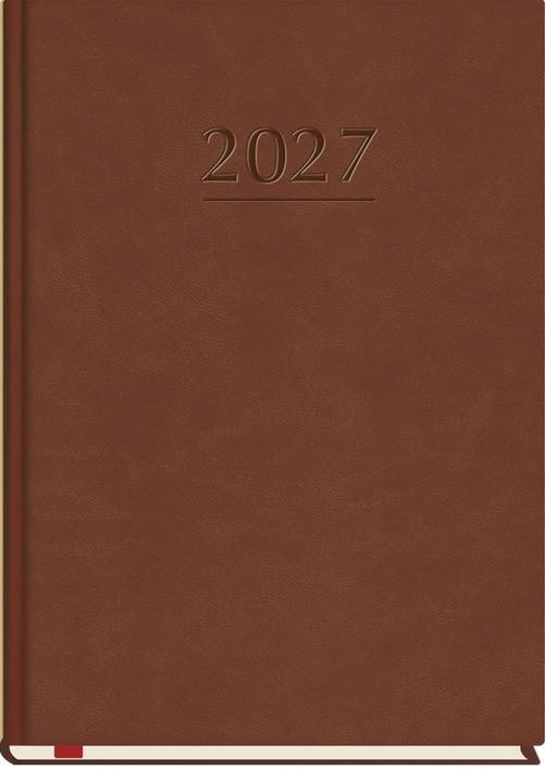 Terminarz 2027 A5 tygodniowy Popularny brąz