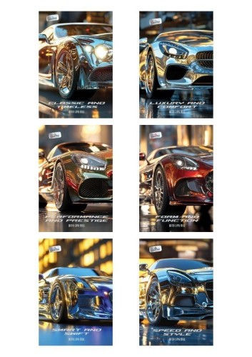 Zeszyt A5/60K kratka Cars (10szt) MAR MAR, MAR MAR