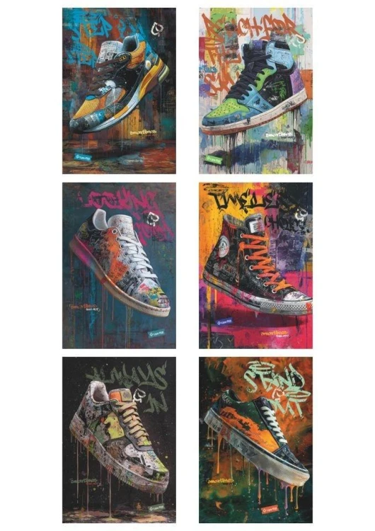 Zeszyt A5/60K kratka Sneakers (10szt) MAR MAR