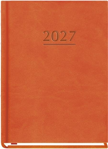 Terminarz 2027 A6 tygodniowy Ola pomarańczowy