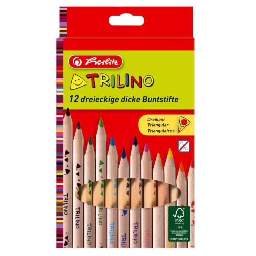 Kredki Trilino 12 kolorów, HERLITZ