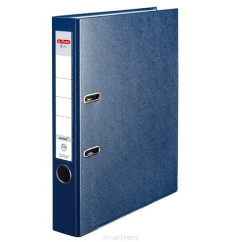 Segregator A4 5cm PP niebieski Q file, HERLITZ