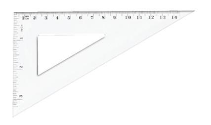 Ekierka prostokątna 14.5cm BL004-B, Tetis