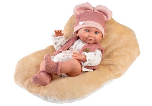 Lalka winylowa bobas Nica z poduszką 40cm, Llorens