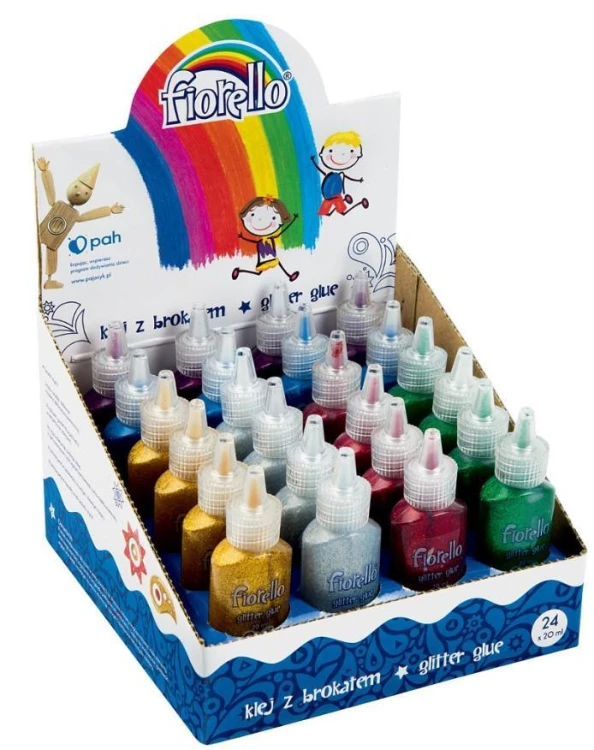 Klej brokatowy GR-BK20 (24szt) FIORELLO, Fiorello