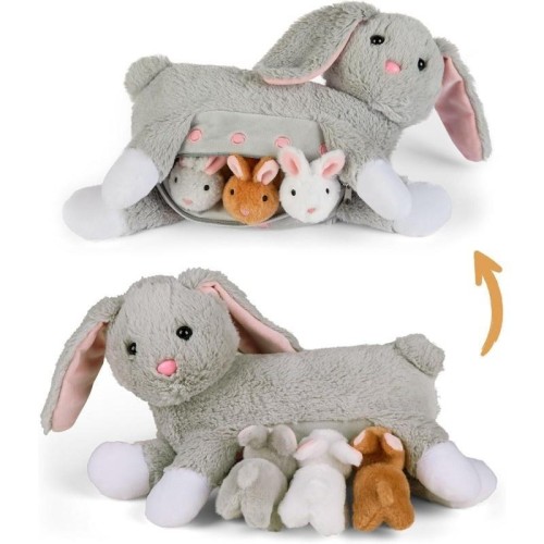 Mama króliczek z 3 małymi króliczkami, Mamanimals