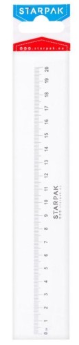 Linijka plastikowa 20cm, STARPAK