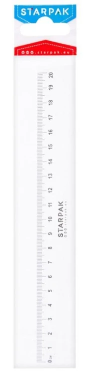 Linijka plastikowa 20cm, STARPAK