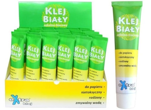 Klej biały szkolno-biurowy 50g (30szt), eXtra klej