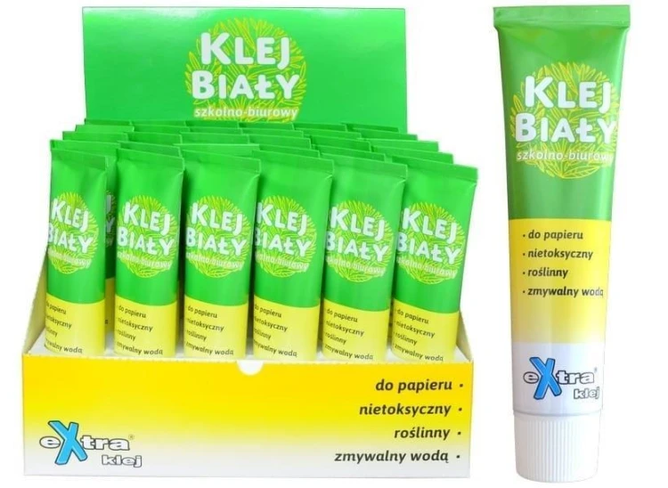 Klej biały szkolno-biurowy 50g (30szt), eXtra klej