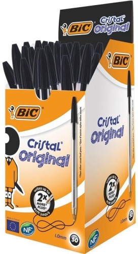 Długopis Cristal Original czarny (50szt) BIC, BIC