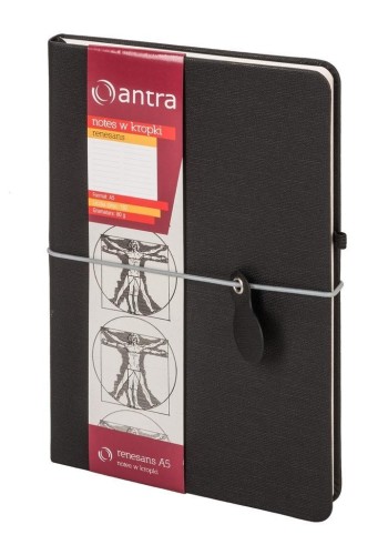 Notes A5 Kropki Renesans Czarny ANTRA, Antra