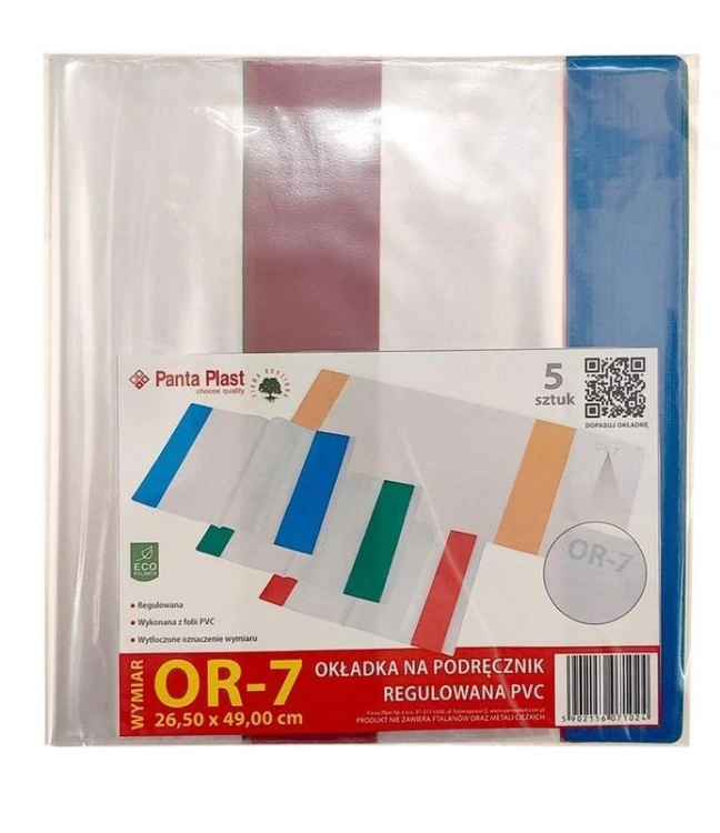Okładka regulowana na podręcznik OR-7 (5szt)