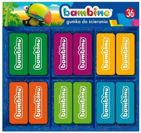 Gumka do ścierania (36szt) BAMBINO, ST-MAJEWSKI
