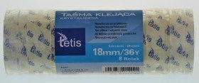 Taśma klejąca 18mm BT011-B3 (8szt), Tetis