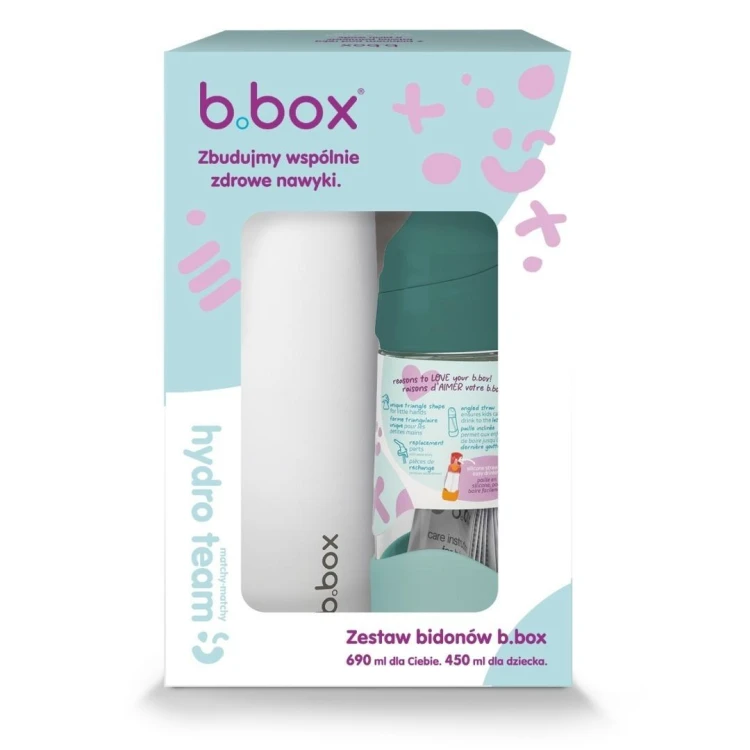 Butelka termiczna 690ml + butelka ze słomką 450ml