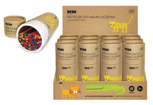 Patyczki drewniane do nauki liczenia, INTERDRUK