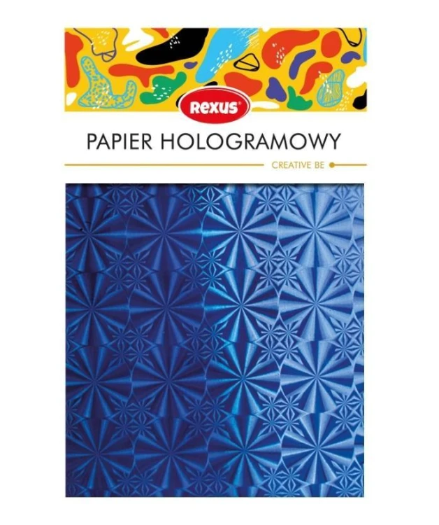 Zestaw kreatywny A4/10ark papier hologramowy