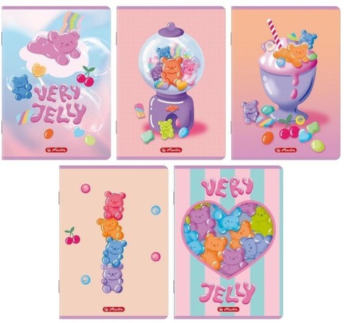 Zeszyt A5/32K linia podwójna Jelly (10szt) HERLITZ