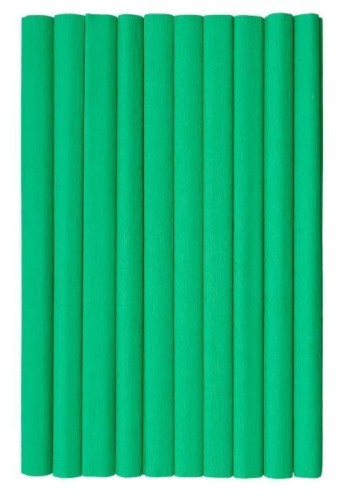 Bibuła marszczona zielona 50x200cm (10szt) HERLITZ