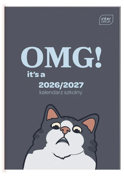 Kalendarz szkolny 2026/27 B6 Funny Cat