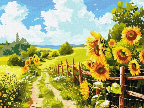 Malowanie po numerach - Ścieżka wśród 30x40cm