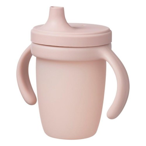 Kubek silikonowy z ustnikiem Blush, B.box for kids