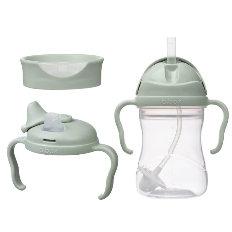Kubek 3w1 zestaw Sage 240ml, B.box for kids