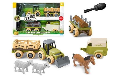 Mini farma traktor z przyczepą do skręcania, Artyk
