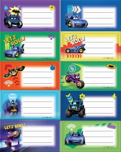 Naklejki na zeszyty Batman, Beniamin