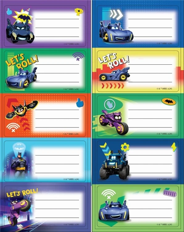 Naklejki na zeszyty Batman, Beniamin