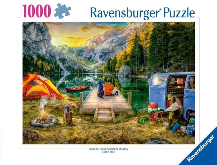 Puzzle 1000 Na kempingu, Ravensburger