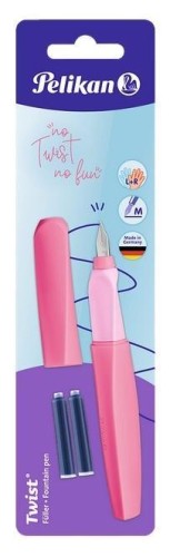 Pióro wieczne Twist Berry Pink + naboje PELIKAN