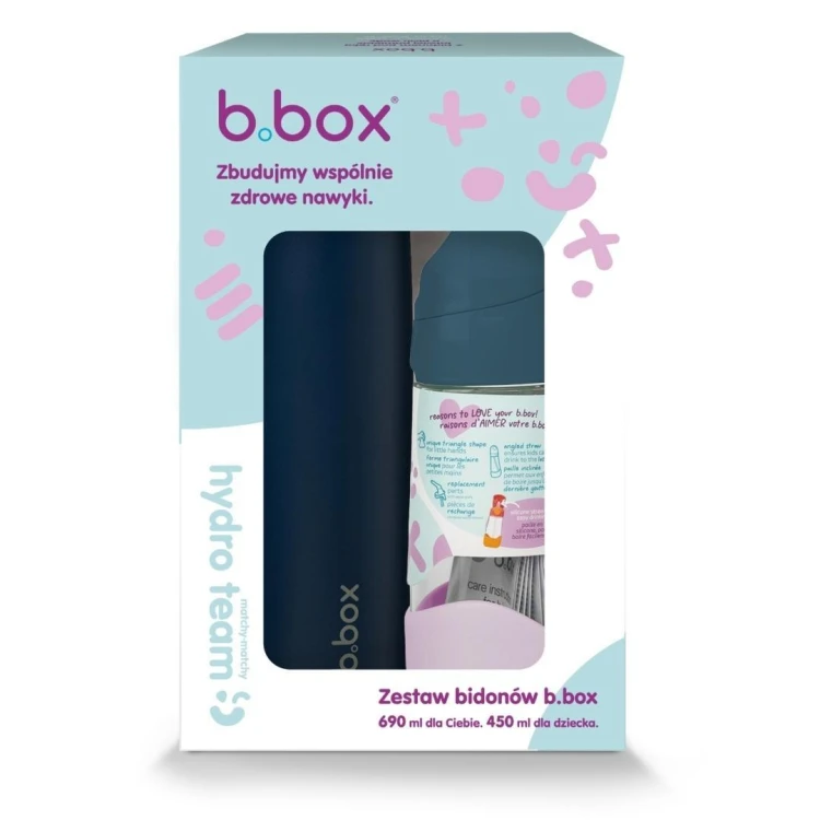 Butelka termiczna 690ml + butelka ze słomką 450ml
