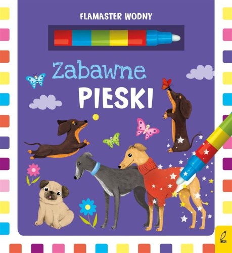 Flamaster wodny. Zabawne pieski
