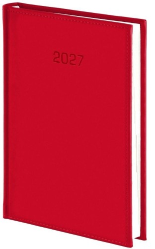 Kalendarz 2027 A5 tygodniowy Vivella czerwony