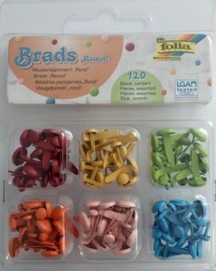 Bradsy okrągłe kolorowe 120szt, Galeria Hobby
