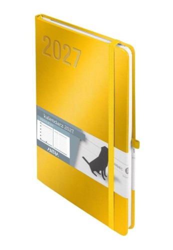 Kalendarz 2027 Minimalizm A5 tygodniowy złoty