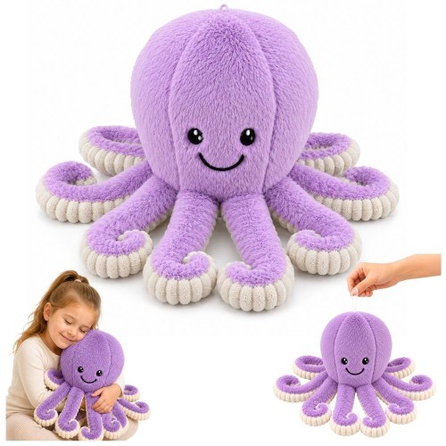 Maskotka ośmiornica różowa 50cm, Leantoys