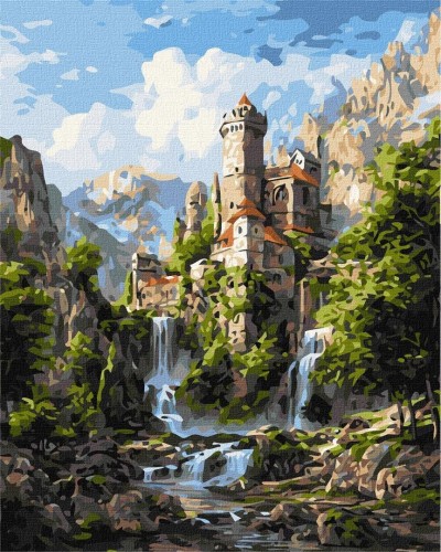 Malowanie po numerach - Tajemnice skał 40x50cm