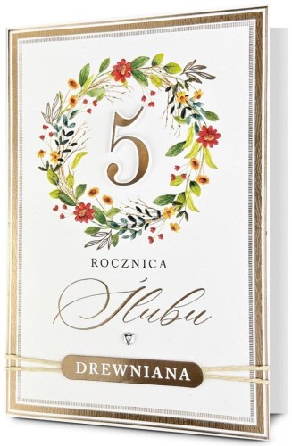 Karnet Rocznica ślubu 5