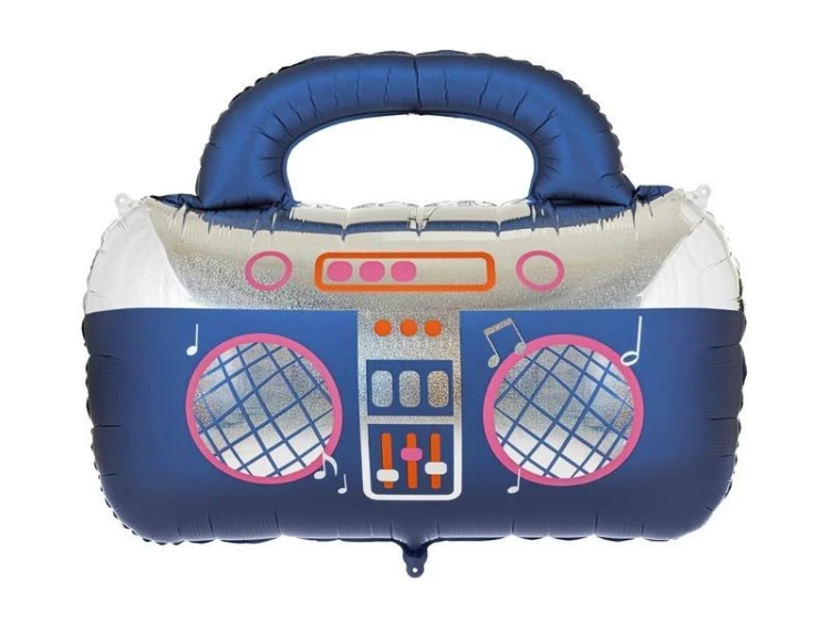 Balon foliowy Boombox granatowy 98x70.5cm