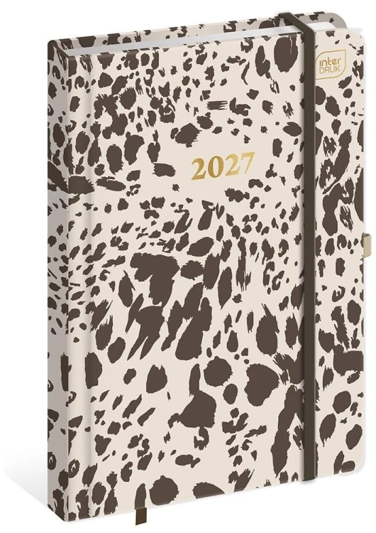 Kalendarz 2027 A5/192K Mat+UV Metallic Brown Cents